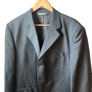 Pronto Uomo Angelico Suit Blazer Jacket Size 43 Regular Wool Gray Preloved